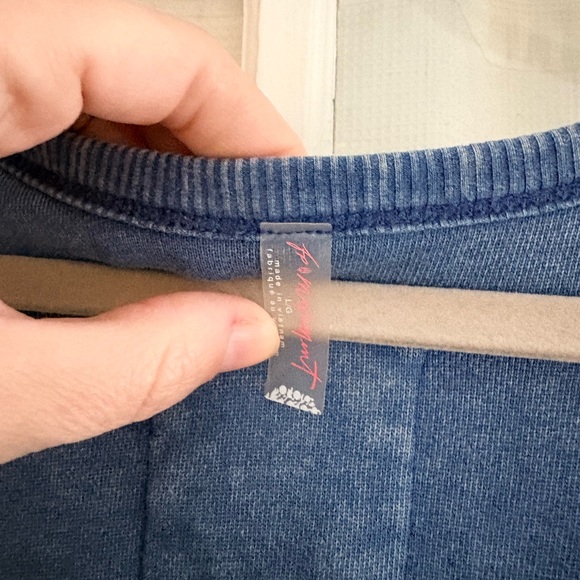 Free People Timko Onesie Washed Blue Snap-Front Jumpsuit – Large - Picture 7 of 7